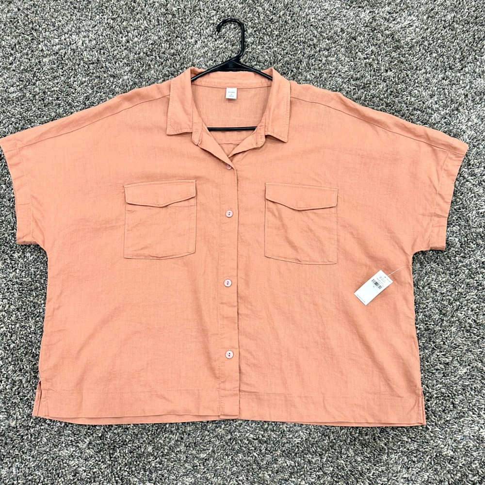 NWT Dark Color Old Navy Button Up